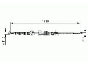 BOSCH 1 987 482 378 trosas, stovėjimo stabdys 
 Stabdžių sistema -> Valdymo svirtys/trosai
2K0 609 721 E, 2K0 609 721 F, 2K0 609 721 J