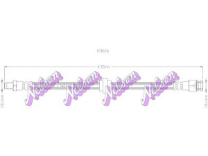 Brovex-Nelson H3616 stabdžių žarnelė 
 Stabdžių sistema -> Stabdžių žarnelės
480650, 91517513, 480631, 480650