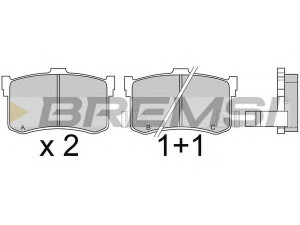 BREMSI BP2372 stabdžių trinkelių rinkinys, diskinis stabdys 
 Techninės priežiūros dalys -> Papildomas remontas
43022SD4000, 43022SD4010, 43022SD4020