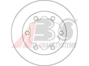 A.B.S. 16950 stabdžių diskas 
 Dviratė transporto priemonės -> Stabdžių sistema -> Stabdžių diskai / priedai
05103606AA, 904 423 02 12, 904 423 03 12