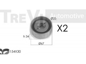 TREVI AUTOMOTIVE KD1220 paskirstymo diržo komplektas 
 Techninės priežiūros dalys -> Papildomas remontas
4501807, 9162107, 7701471774, 9162107
