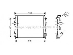 AVA QUALITY COOLING RTA2325 radiatorius, variklio aušinimas 
 Aušinimo sistema -> Radiatorius/alyvos aušintuvas -> Radiatorius/dalys
8200072712, 8200240818, 8200072712