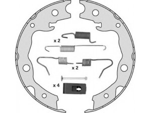 MGA M890R stabdžių trinkelių komplektas, stovėjimo stabdis 
 Stabdžių sistema -> Rankinis stabdys
44060CY025