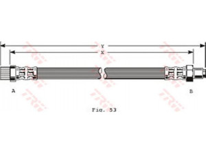 TRW PHA237 stabdžių žarnelė 
 Stabdžių sistema -> Stabdžių žarnelės
7701349304, 7704001954, 7701349304