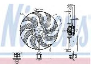NISSENS 85748 ventiliatorius, radiatoriaus 
 Aušinimo sistema -> Oro aušinimas
13267640, 13267641, 13289622, 13335181