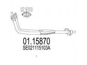 MTS 01.15870 išleidimo kolektorius 
 Išmetimo sistema -> Išmetimo vamzdžiai
SE021115103A