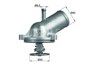 MAHLE ORIGINAL TI 209 87D termostatas, aušinimo skystis 
 Aušinimo sistema -> Termostatas/tarpiklis -> Thermostat
111 200 08 15, 111 203 05 75