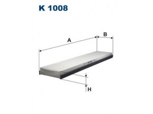 FILTRON K1008 filtras, salono oras 
 Techninės priežiūros dalys -> Techninės priežiūros intervalai
1097670, 1215228, 1221520, 1491665