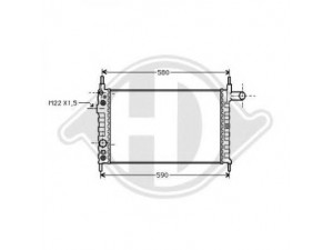 DIEDERICHS 8502224 radiatorius, variklio aušinimas 
 Aušinimo sistema -> Radiatorius/alyvos aušintuvas -> Radiatorius/dalys
1300100, 90352138