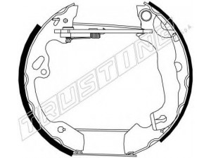 TRUSTING 6298 stabdžių trinkelių komplektas 
 Techninės priežiūros dalys -> Papildomas remontas