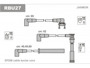 JANMOR RBU27 uždegimo laido komplektas 
 Kibirkšties / kaitinamasis uždegimas -> Uždegimo laidai/jungtys
7700853260