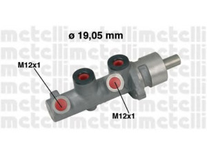 METELLI 05-0472 pagrindinis cilindras, stabdžiai 
 Stabdžių sistema -> Pagrindinis stabdžių cilindras
0012158V001, 0012158V002