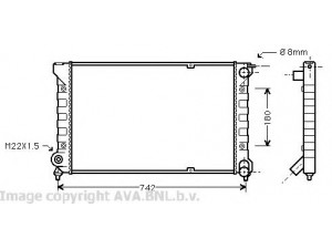 AVA QUALITY COOLING VW2041 radiatorius, variklio aušinimas 
 Aušinimo sistema -> Radiatorius/alyvos aušintuvas -> Radiatorius/dalys
191121251C, 191121251F, 191121253B