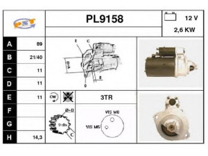 SNRA PL9158 starteris