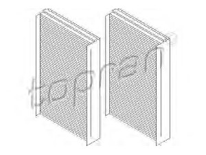 TOPRAN 500 670 filtras, salono oras 
 Techninės priežiūros dalys -> Techninės priežiūros intervalai
6 935 823, 6431 6 935 823, 6431 9 171 858
