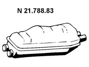 EBERSPÄCHER 21.788.83 galinis duslintuvas 
 Išmetimo sistema -> Duslintuvas
18 10 1 702 957, 18 30 1 706 988
