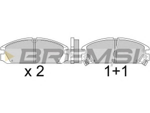 BREMSI BP2349 stabdžių trinkelių rinkinys, diskinis stabdys 
 Techninės priežiūros dalys -> Papildomas remontas
1L0121253A, 45022SB2780, 45022SB2G00