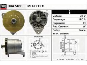 DELCO REMY DRA7420 kintamosios srovės generatorius 
 Elektros įranga -> Kint. sr. generatorius/dalys -> Kintamosios srovės generatorius