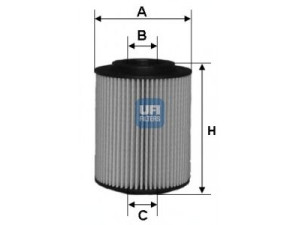 UFI 25.070.00 alyvos filtras 
 Techninės priežiūros dalys -> Techninės priežiūros intervalai
26320-2A001, 26320-2A002, 26320-2A000