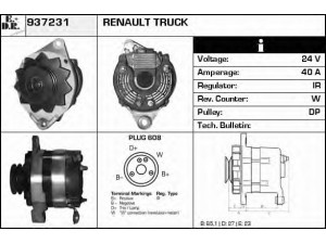 EDR 937231 kintamosios srovės generatorius 
 Elektros įranga -> Kint. sr. generatorius/dalys -> Kintamosios srovės generatorius
5000785698