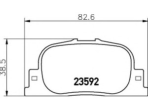 HELLA 8DB 355 010-001 stabdžių trinkelių rinkinys, diskinis stabdys 
 Techninės priežiūros dalys -> Papildomas remontas
0446632030, 0446632040, 0446647010