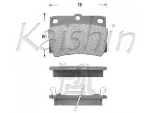 KAISHIN FK6086 stabdžių trinkelių rinkinys, diskinis stabdys 
 Techninės priežiūros dalys -> Papildomas remontas
MR389575