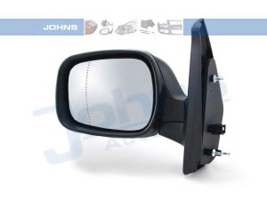 JOHNS 60 61 37-61 išorinis veidrodėlis 
 Kėbulas -> Keleivių kabina -> Durys/dalys
8200 253 492