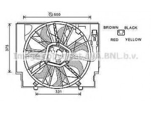 PRASCO BW7529 ventiliatorius, radiatoriaus 
 Aušinimo sistema -> Oro aušinimas
17427789824, 17427801657