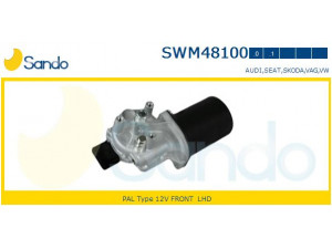 SANDO SWM48100.0 valytuvo variklis 
 Priekinio stiklo valymo sistema -> Varikliukas, priekinio stiklo valytuvai
1J0955119A, 1J0955119B, 1J1955113C