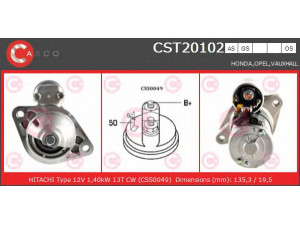 CASCO CST20102OS starteris 
 Elektros įranga -> Starterio sistema -> Starteris
6202000, 8971891180, 8971891181