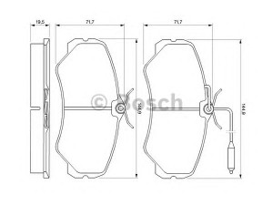 BOSCH 0 986 460 998 stabdžių trinkelių rinkinys, diskinis stabdys 
 Techninės priežiūros dalys -> Papildomas remontas
9940999, 9941207, 9945070, 994999