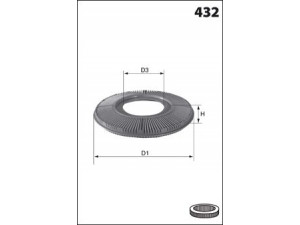 MECAFILTER EL3773 oro filtras 
 Techninės priežiūros dalys -> Techninės priežiūros intervalai
B36613Z40, B36613Z409A