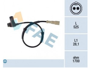 FAE 78121 jutiklis, rato greitis 
 Elektros įranga -> Jutikliai
77 00 411 747, 77 00 415 681