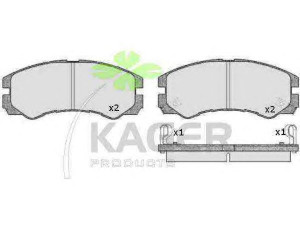 KAGER 35-0610 stabdžių trinkelių rinkinys, diskinis stabdys 
 Techninės priežiūros dalys -> Papildomas remontas