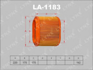 LYNXauto LA-1183 oro filtras 
 Techninės priežiūros dalys -> Techninės priežiūros intervalai
28130-4A001, 28130-4A001