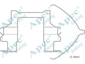 APEC braking KIT554 priedų komplektas, stabdžių trinkelė 
 Stabdžių sistema -> Būgninis stabdys -> Dalys/priedai