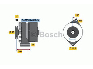 BOSCH 0 986 034 530 kintamosios srovės generatorius 
 Elektros įranga -> Kint. sr. generatorius/dalys -> Kintamosios srovės generatorius
068 903 017 RX, 068 903 029 T, 068 903 031 G