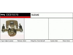 DELCO REMY DC81878 stabdžių apkaba 
 Dviratė transporto priemonės -> Stabdžių sistema -> Stabdžių apkaba / priedai
55102-82021