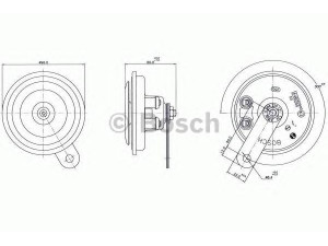 BOSCH 0 320 143 033 garsinis signalas; garsinis signalas