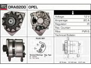 DELCO REMY DRA8200 kintamosios srovės generatorius 
 Elektros įranga -> Kint. sr. generatorius/dalys -> Kintamosios srovės generatorius
1204116, 1204143, 1204221, 90338170