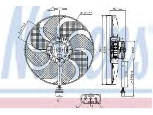 NISSENS 85690 ventiliatorius, radiatoriaus 
 Aušinimo sistema -> Oro aušinimas
6Q0959455AE, 6Q0959455AE, 6Q0959455AE
