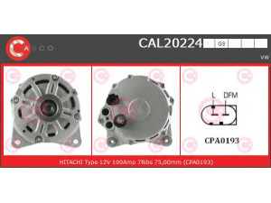 CASCO CAL20224GS kintamosios srovės generatorius
077903119G, 077903119GX, 07C903021M