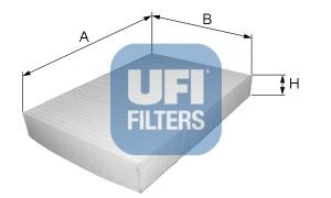 UFI 53.157.00 filtras, salono oras 
 Techninės priežiūros dalys -> Techninės priežiūros intervalai
6479-62, 6479-E0, 77364561, 6479-63