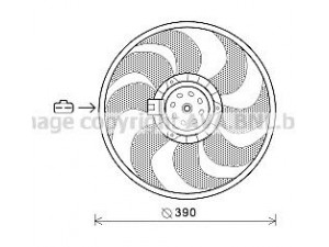 AVA QUALITY COOLING OL7564 ventiliatorius, radiatoriaus 
 Aušinimo sistema -> Oro aušinimas
1341061, 13331014