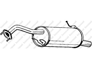 BOSAL 171-197 galinis duslintuvas 
 Išmetimo sistema -> Duslintuvas
FP33-40-100A, FP33-40-100C, FP33-40-100E