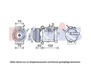 AKS DASIS 852702N kompresorius, oro kondicionierius 
 Oro kondicionavimas -> Kompresorius/dalys
5080378AA, 55116515AB, 55116839AA