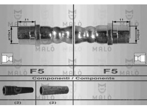MAL? 80163 stabdžių žarnelė 
 Stabdžių sistema -> Stabdžių žarnelės
4D0611707H, 4D0611707D, 4D0611707F