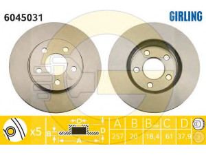 GIRLING 6045031 stabdžių diskas 
 Dviratė transporto priemonės -> Stabdžių sistema -> Stabdžių diskai / priedai
4509718, 4509718, 4509718