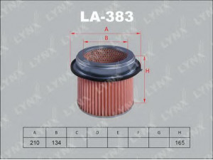 LYNXauto LA-383 oro filtras 
 Techninės priežiūros dalys -> Techninės priežiūros intervalai
MD620039, MR571478, MZ311787, XD620039