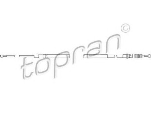 TOPRAN 111 210 trosas, stovėjimo stabdys 
 Stabdžių sistema -> Valdymo svirtys/trosai
1K0 609 721AA, 1K0 609 721BB, 1K0 609 721AA
